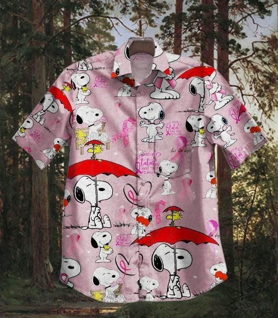 Hawaii Shirt Hot Snoopy Cancer Dh Vintage Hawaiian Shirt-zx11278