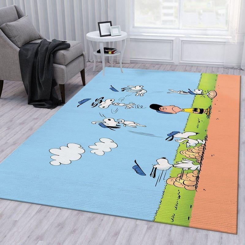 Snoopy Ver3 Area Rug Living Room Rug Home Decor Floor Decor