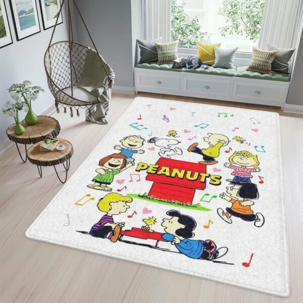 Snoopy Peanuts Friends 5 Fan Gift, Snoopy Peanuts Friends Rug Home Decor Floor Decor 1415