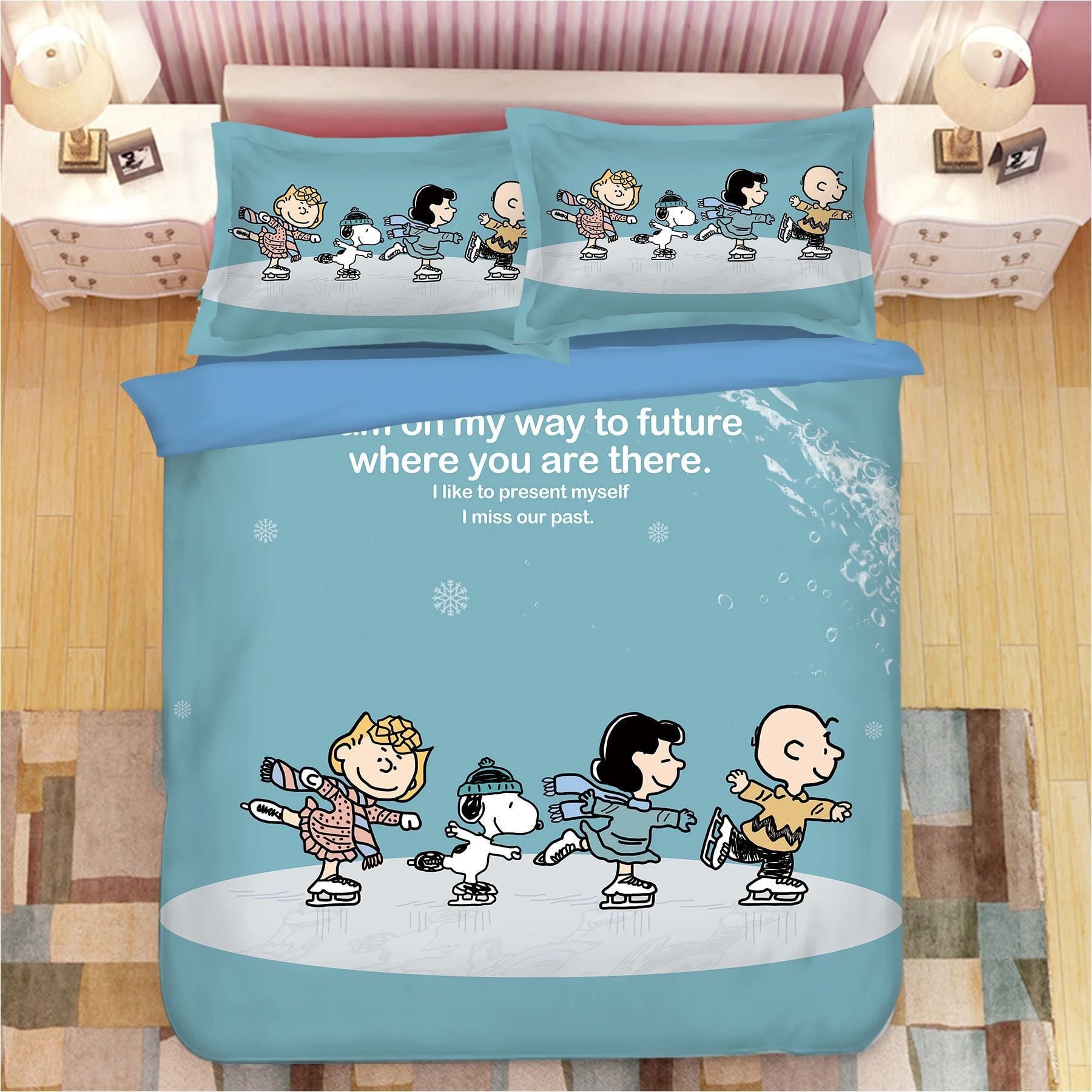 Peanuts Snoopy Duvet Quilt Bedding Set 242