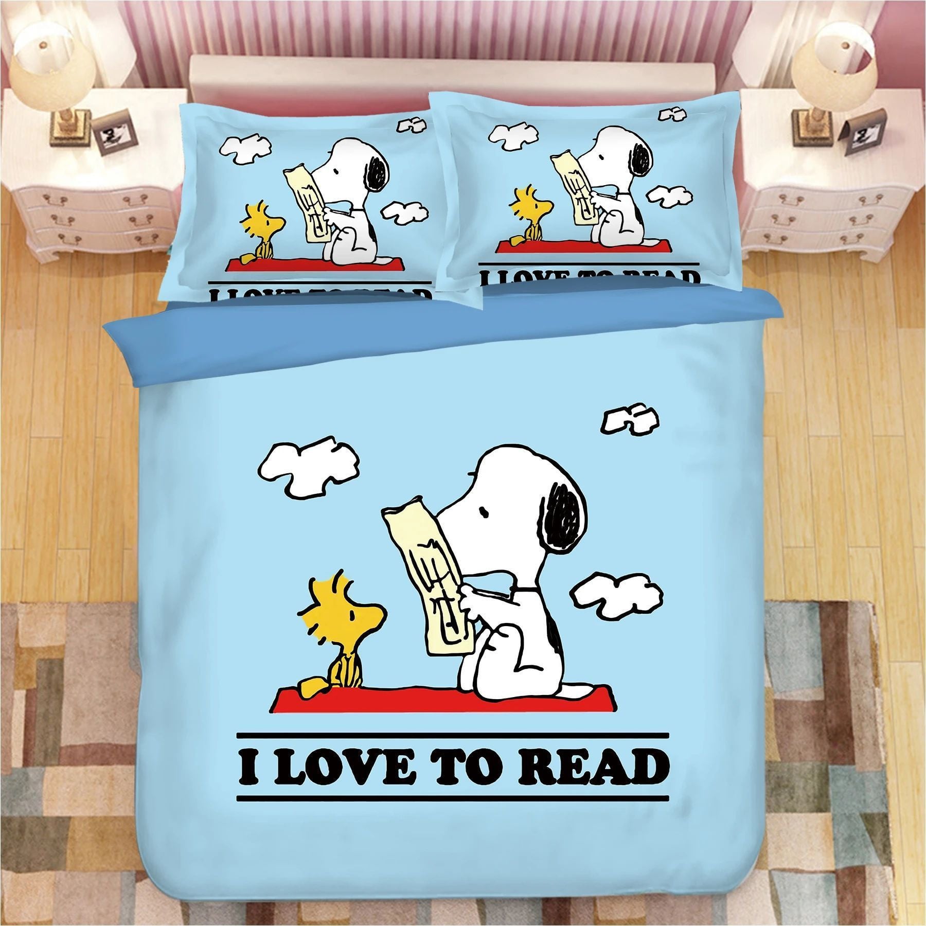 Peanuts Snoopy Duvet Quilt Bedding Set 241