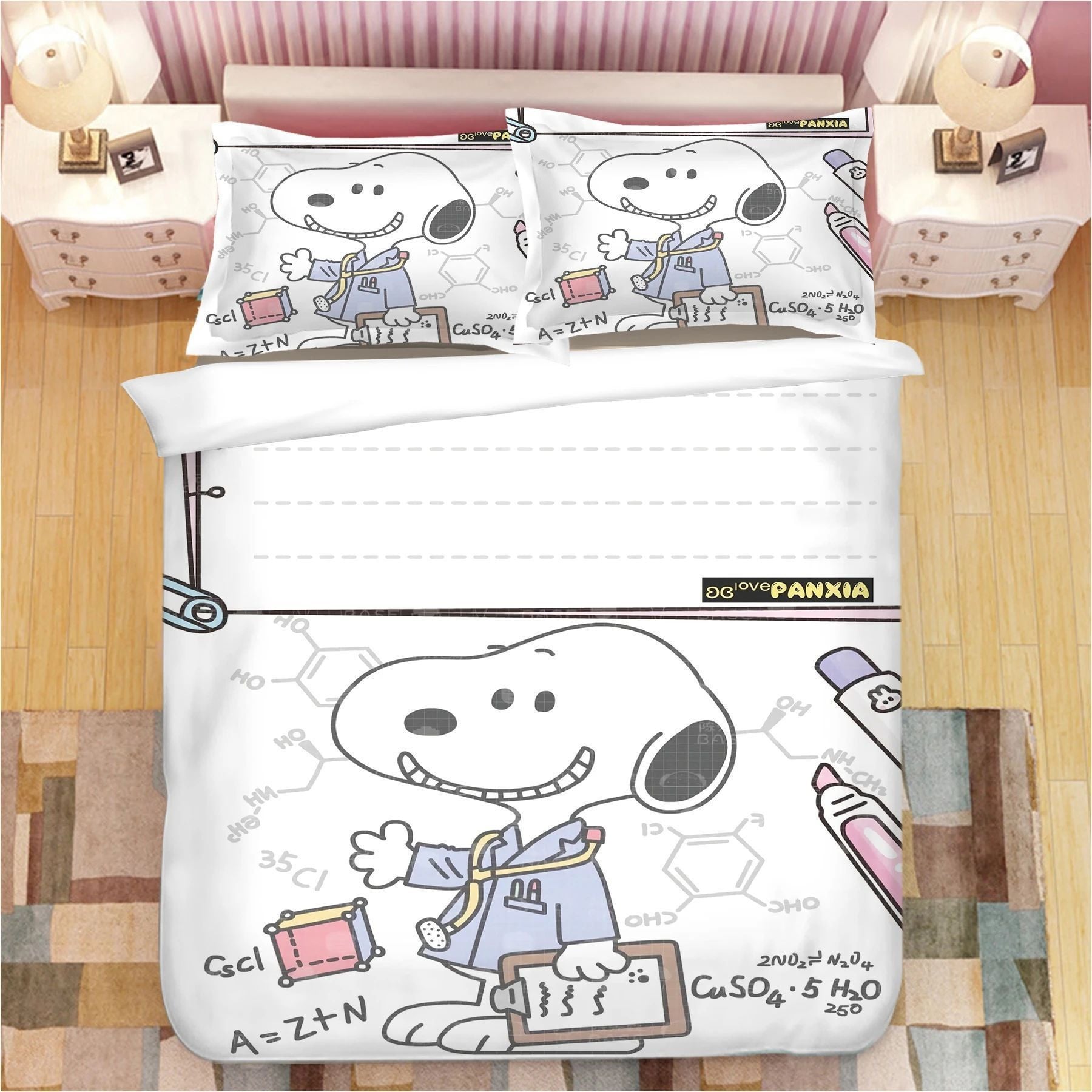 Peanuts Snoopy Duvet Quilt Bedding Set 246