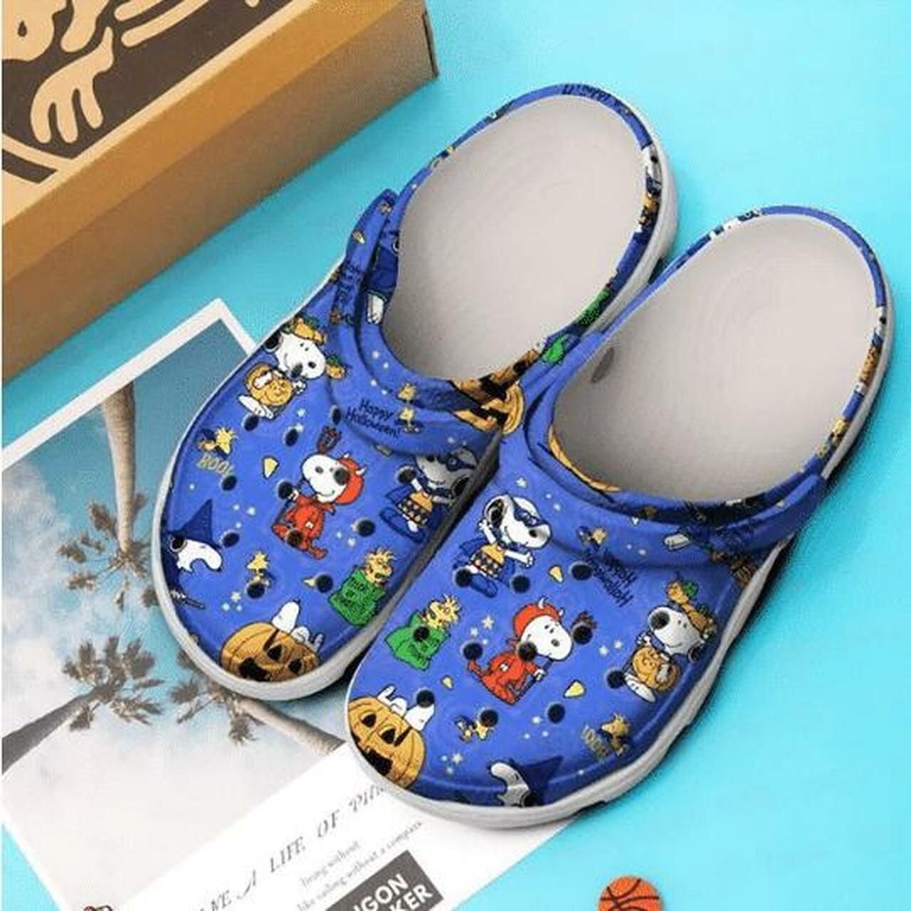 Snoopy Halloween Cartoon Crocs Crocband Clog Comfortable Water Shoes