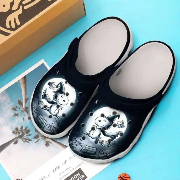 Halloween Snoopy And Charlie Brown Crocs Crocband Clog Comfortable Water Shoes