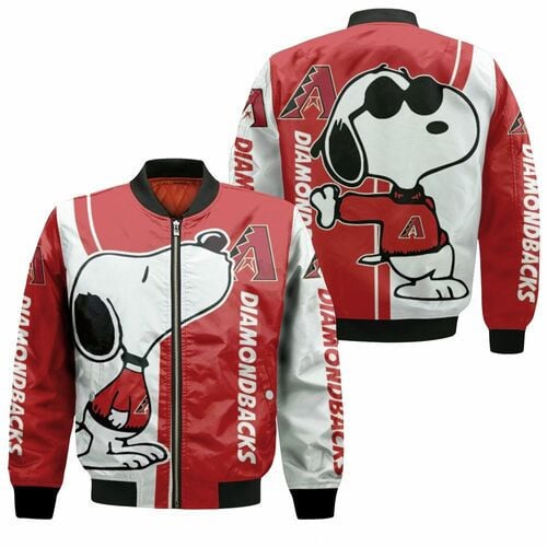 MLB Arizona Diamondbacks Snoopy Lover Bomber Jacket