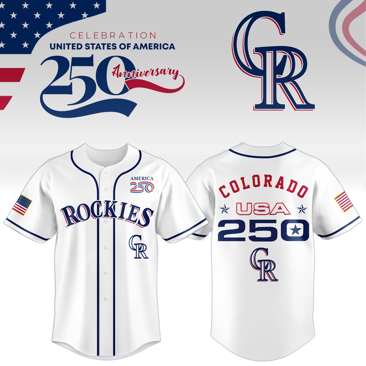 Colorado Rockies x Celebration USA 250 Anniversary 