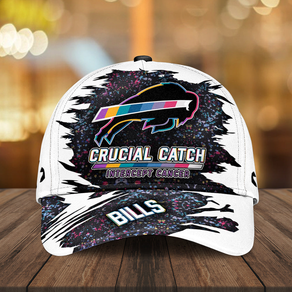 Buffalo Bills x Crucial Catch Intercept Cancer Classic Cap 