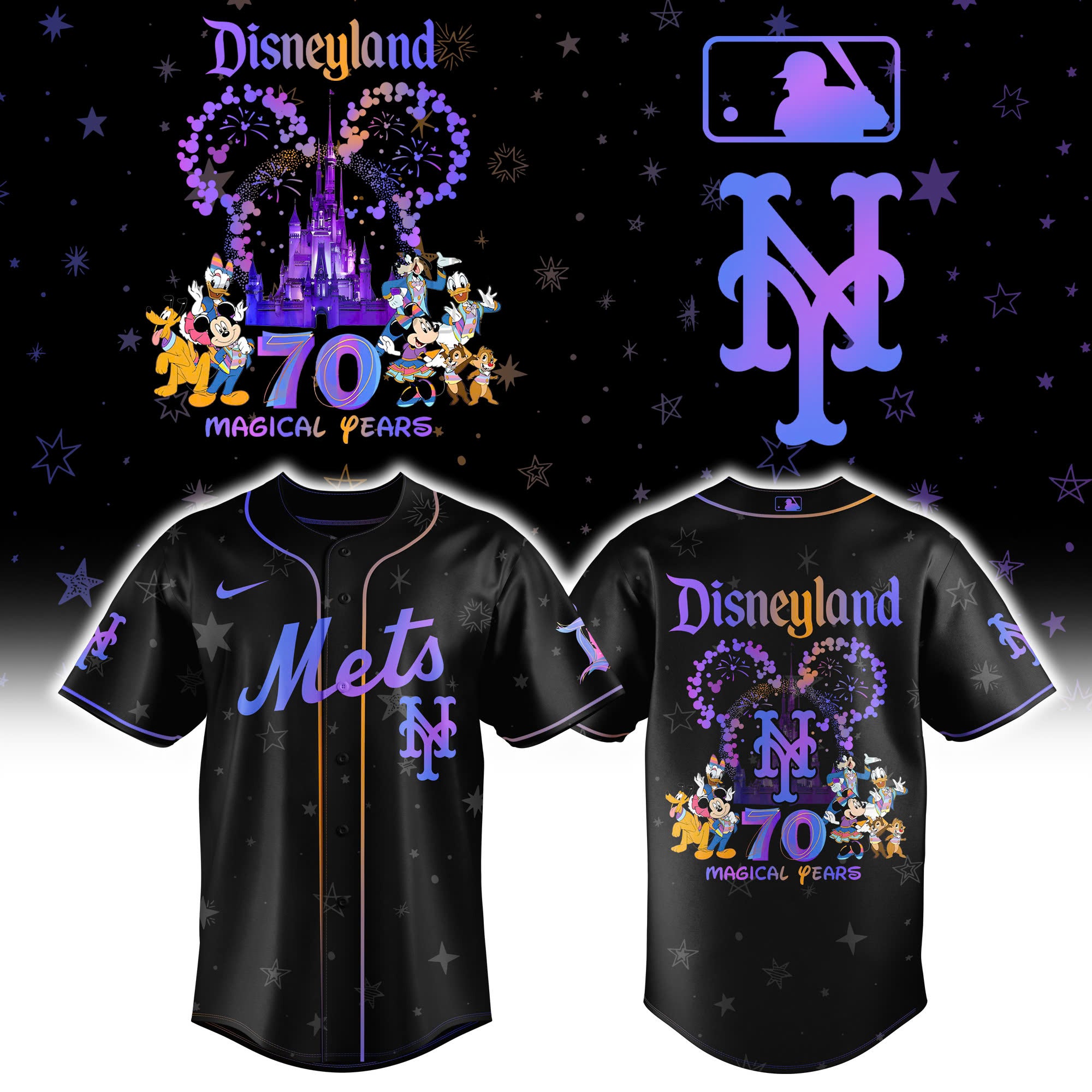 Disneyland 70th New York Mets Baseball Jersey 