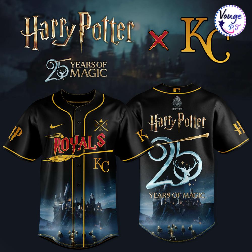 Kansas City Royals x Harry Potter – 25 Years of Magic Baseball Jersey 
