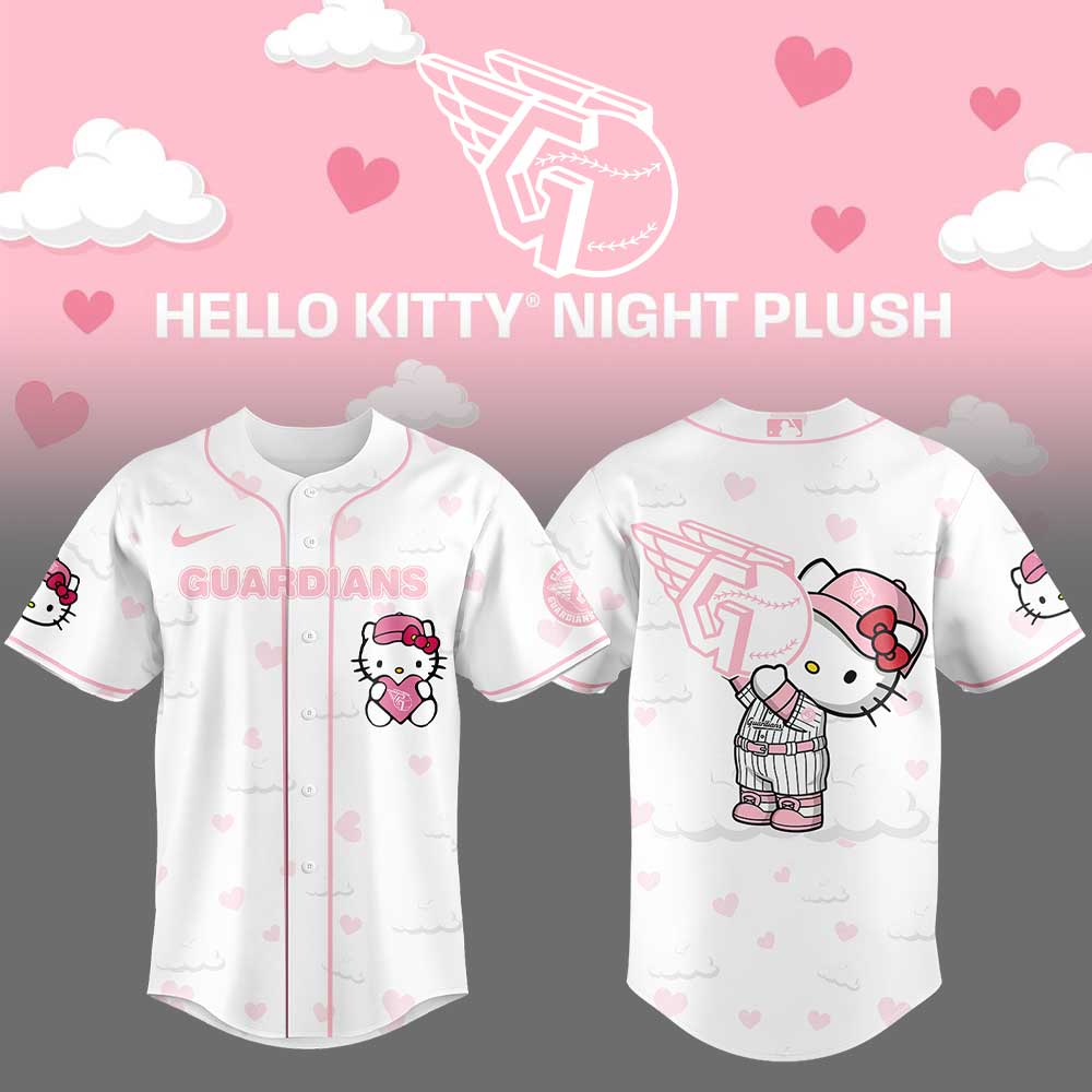 Limited Edition Cleveland Guardians Hello Kitty Night Plus Jersey 