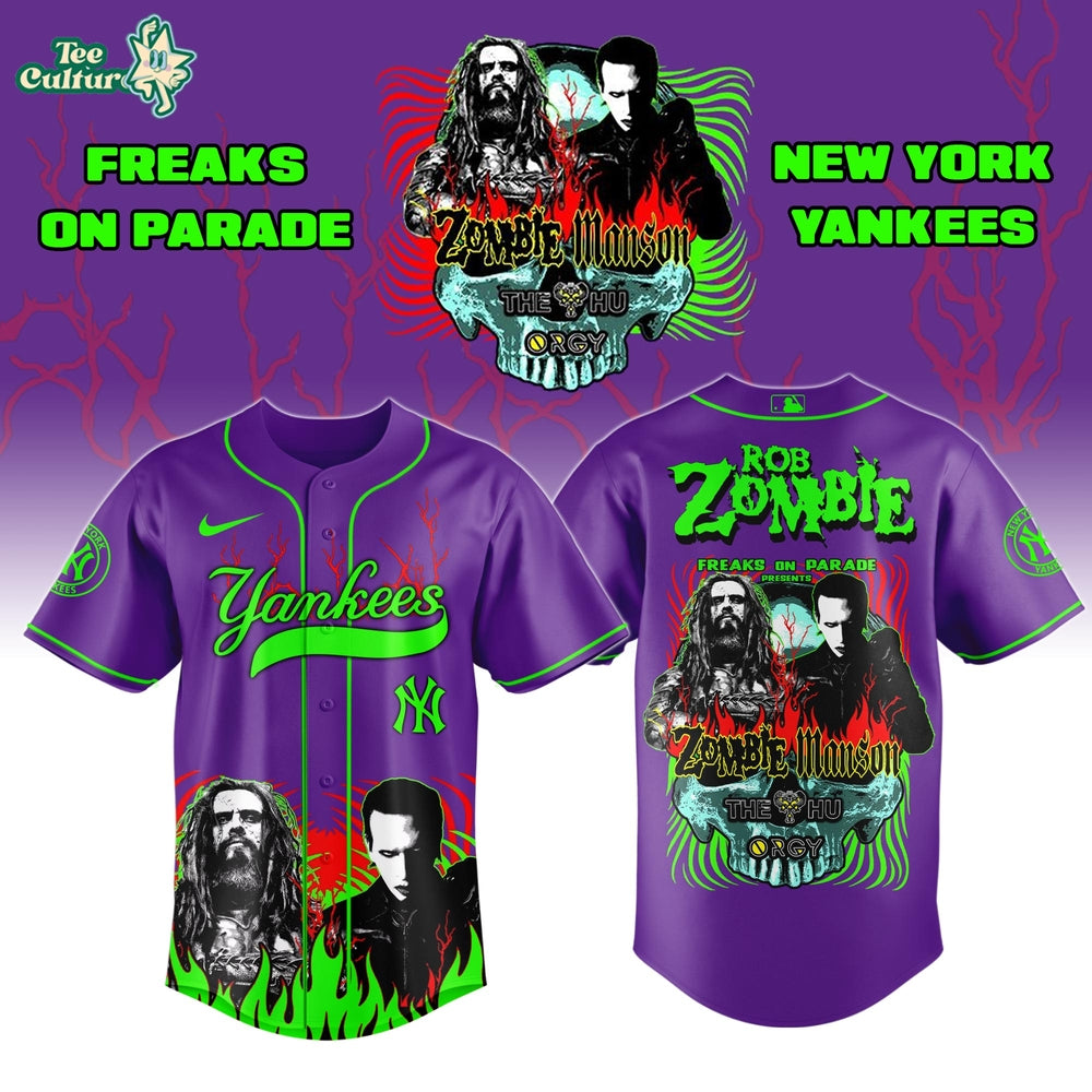 New York Yankees x Freaks On Parade Tour 2026 Colab Jersey Limited Edition