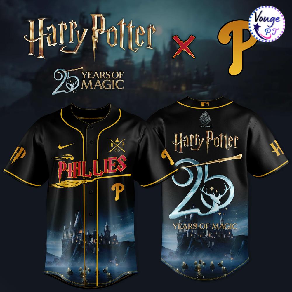 Philadelphia Phillies x Harry Potter – 25 Years of Magic Baseball Jersey 