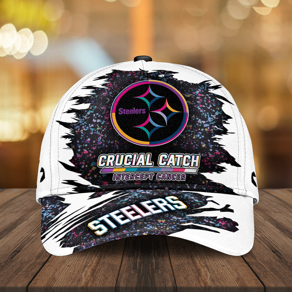 Pittsburgh Steelers x Crucial Catch Intercept Cancer Classic Cap 