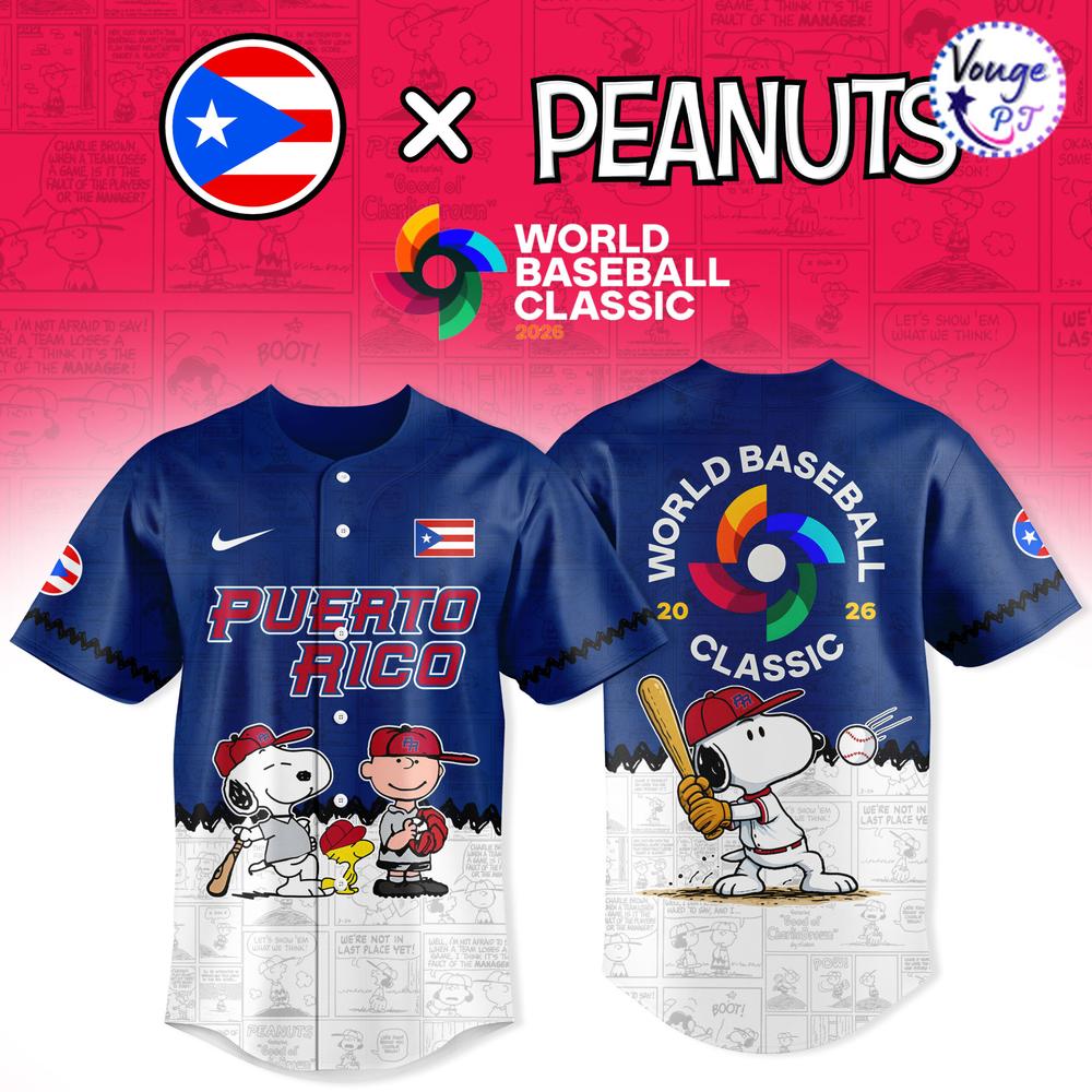 Puerto Rico Baseball x Peanut 2026 World Baseball Classic Jersey 