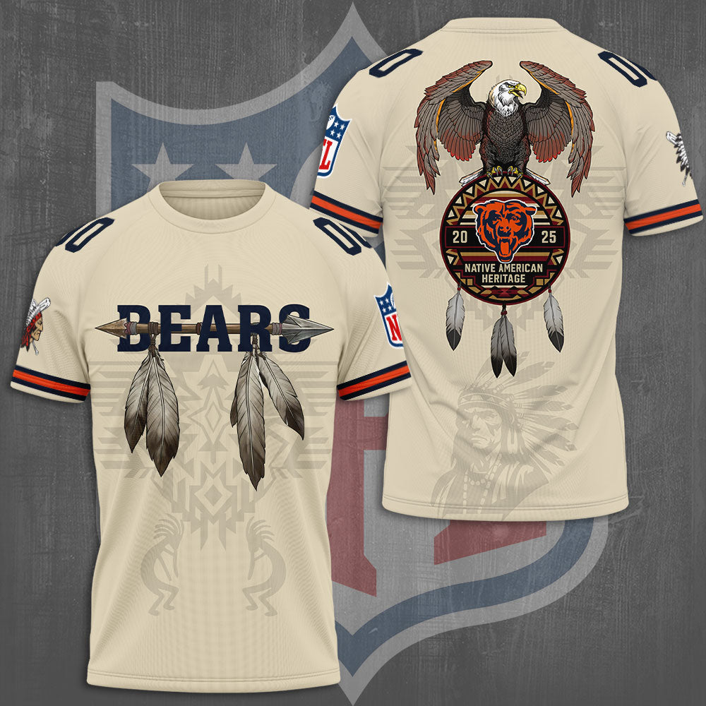 Chicago Bears x Native American Heritage 3D Apparel 