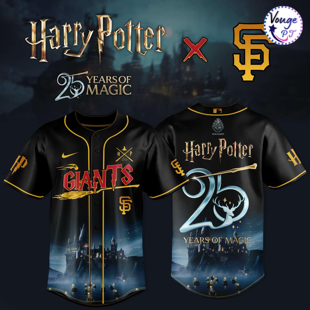 San Francisco Giants X Harry Potter – 25 Years of Magic Baseball Jersey 