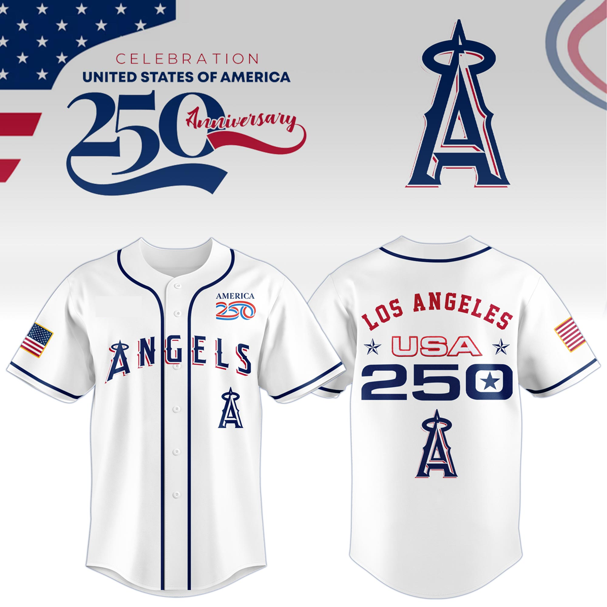 Los Angeles Angels x Celebration USA 250 Anniversary 
