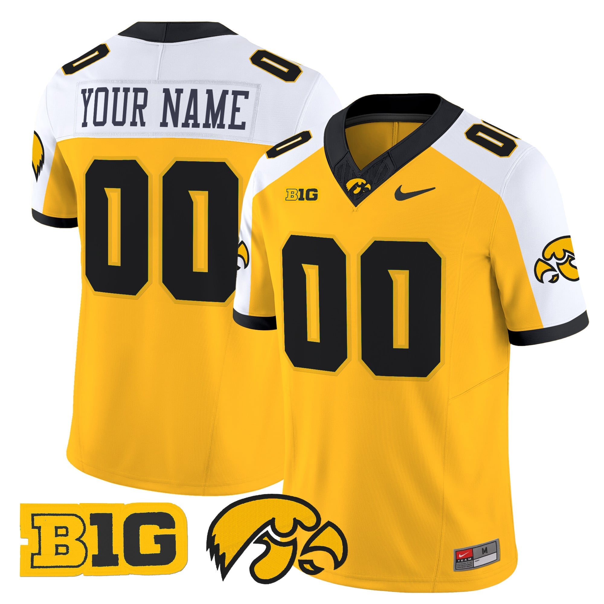 Iowa Hawkeyes 2025 Vapor Limited Custom Jersey - All Stitched