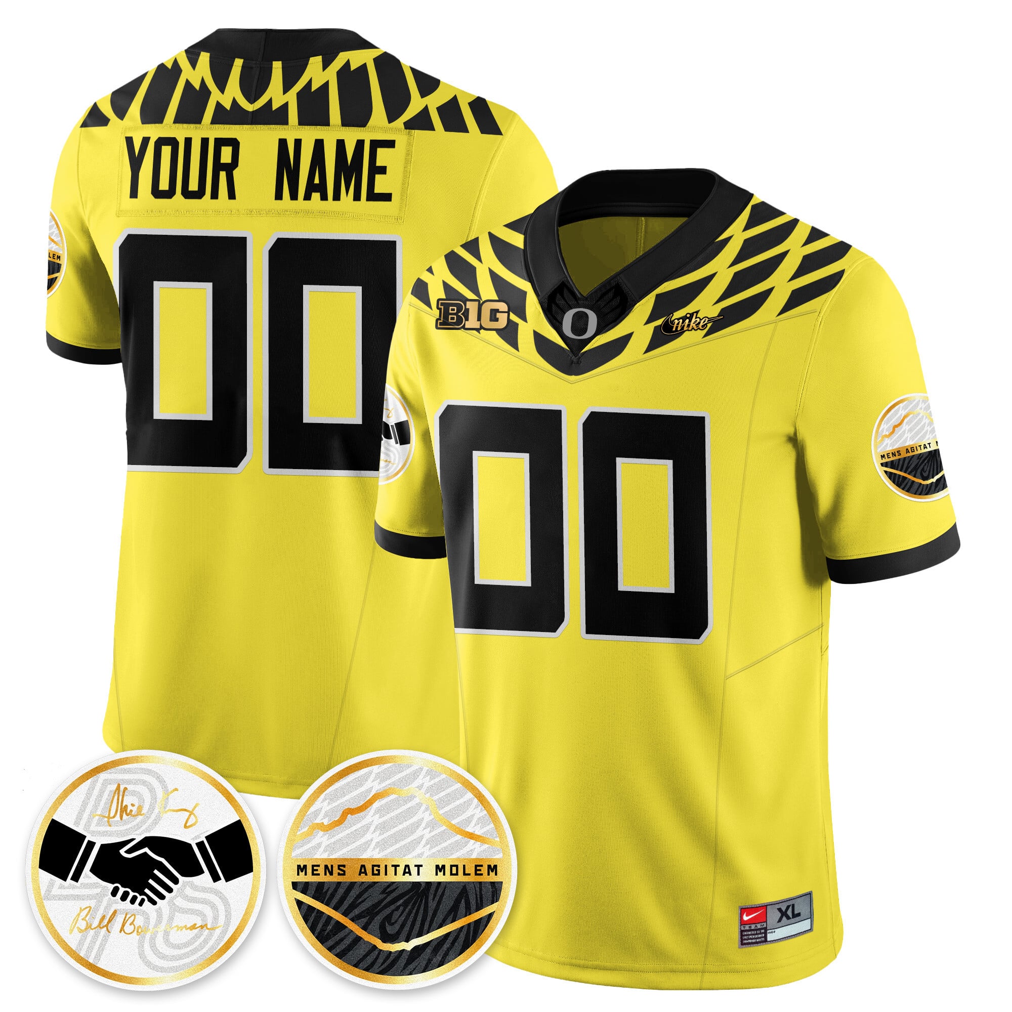Custom Oregon Ducks 2025 "Shoe Duck" Jersey - All Stitched