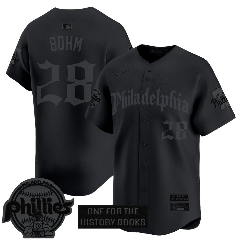 Men's Phillies 'Retro Newspaper Edition' Vapor Premier Limited Jersey - All Stitched