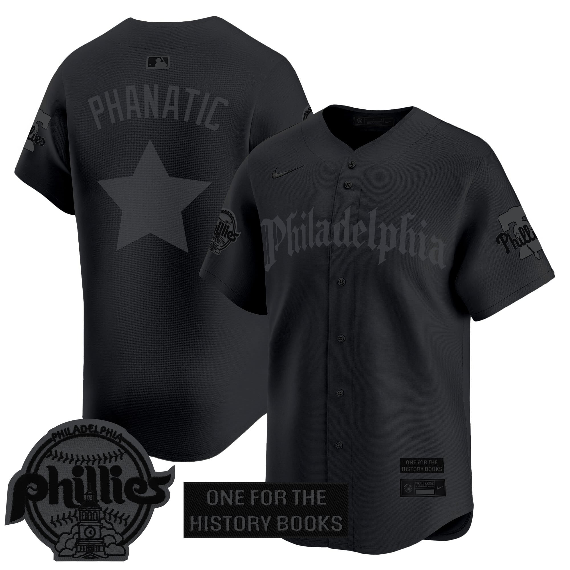 Men's Phillies 'Retro Newspaper Edition' Vapor Premier Limited Jersey - All Stitched
