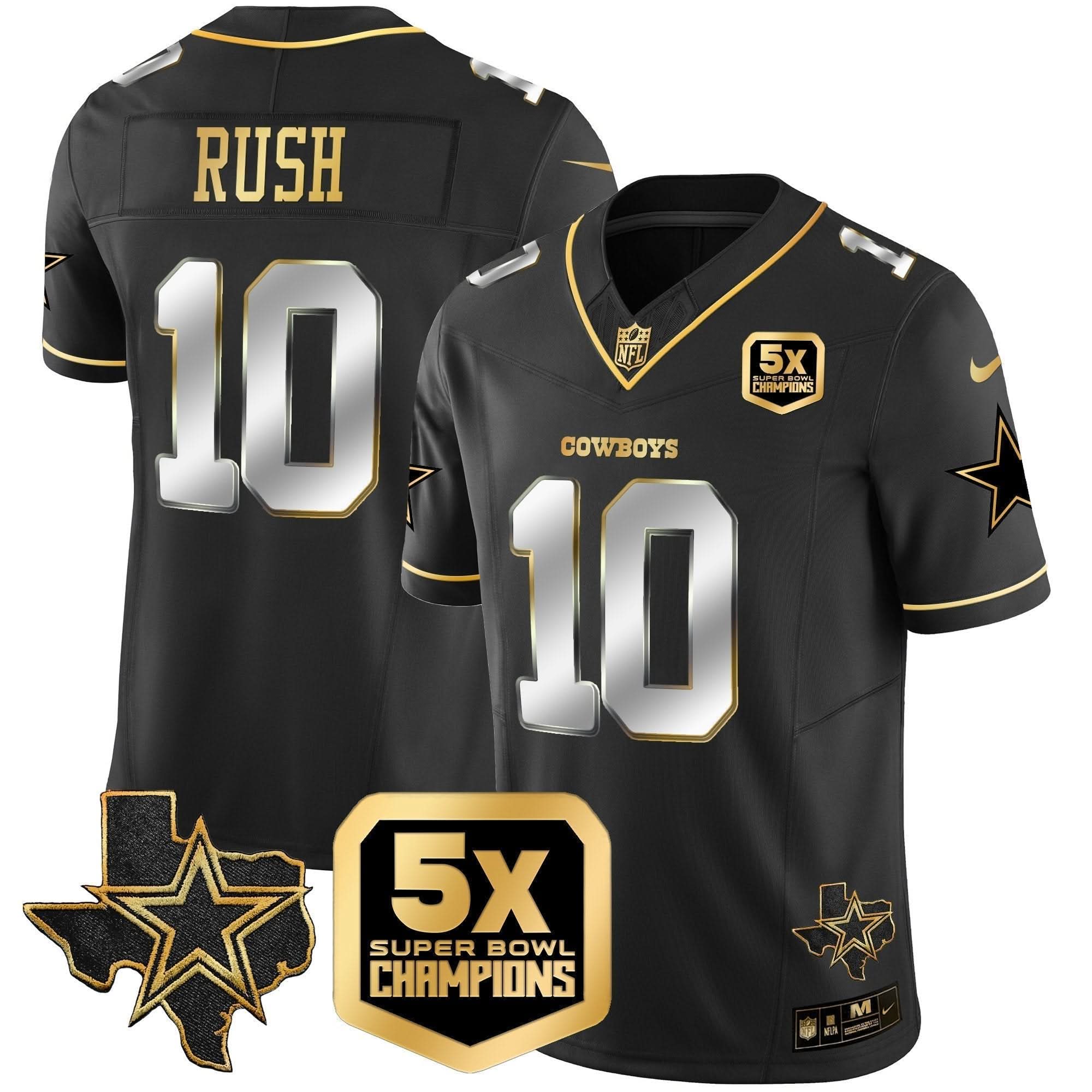 Cowboys 5x Super Bowl Champions Vapor Limited Jersey - All Stitched