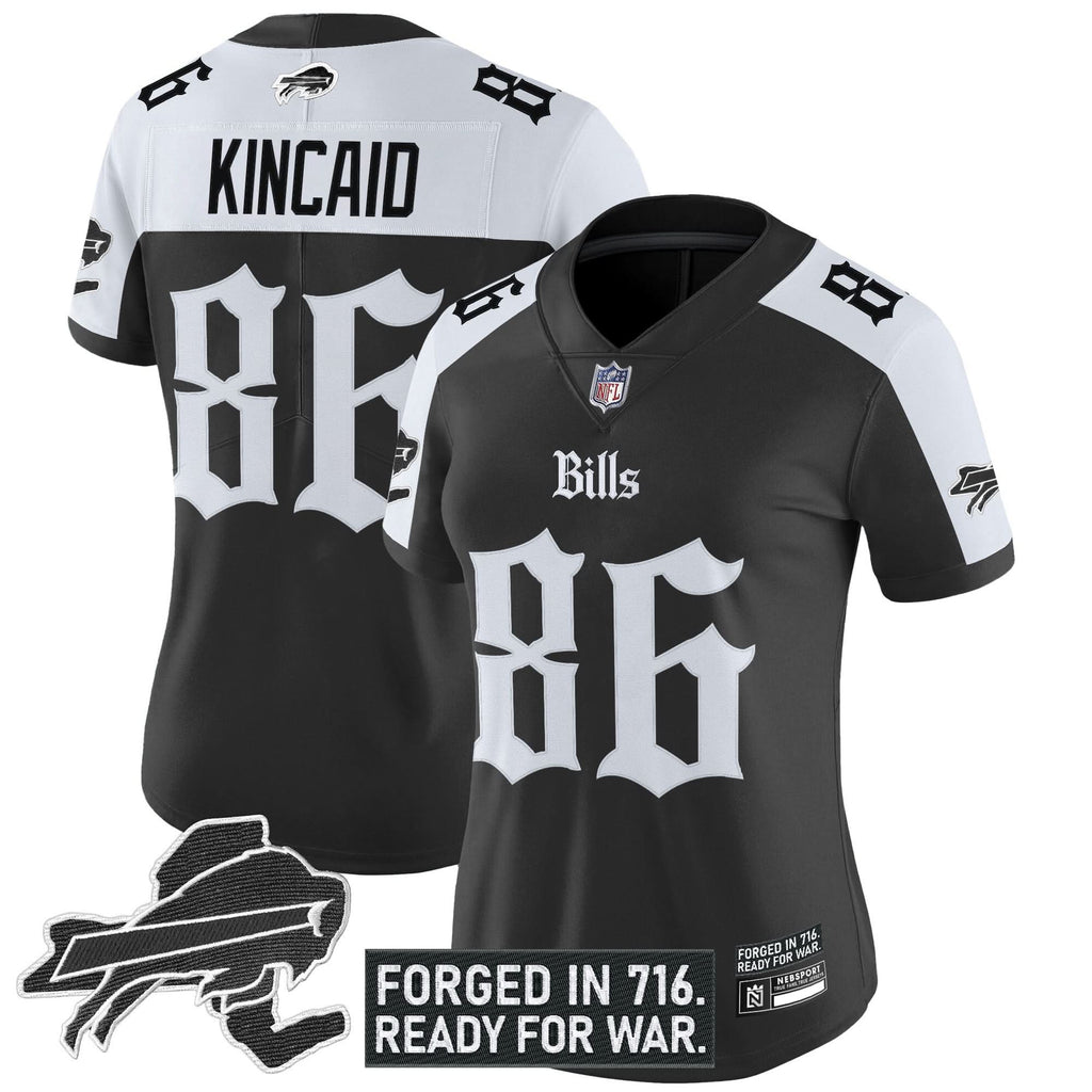 Women's Buffalo Bills 'Gothic Cold Front Edition' Vapor Limited Jersey - All Stitched