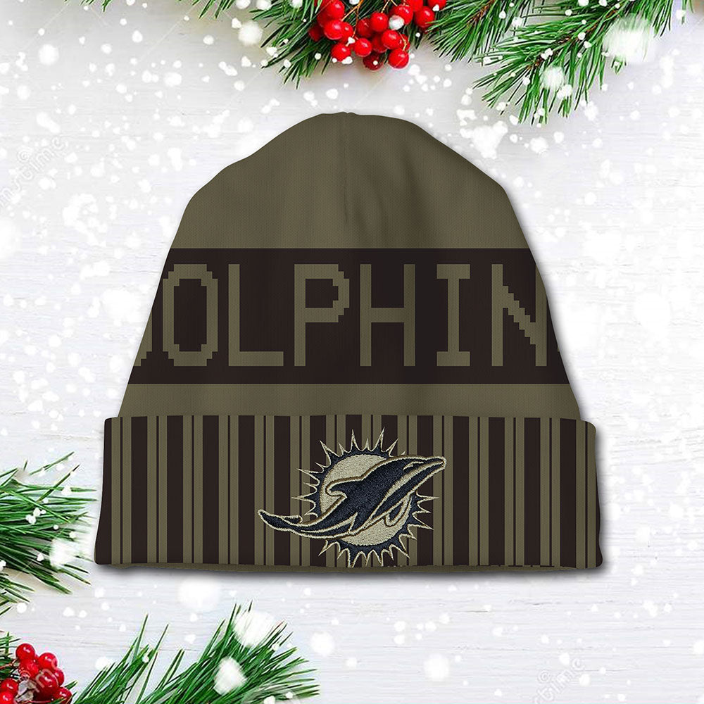 Miami Dolphins 2025 Salute to Service Beanie Hat