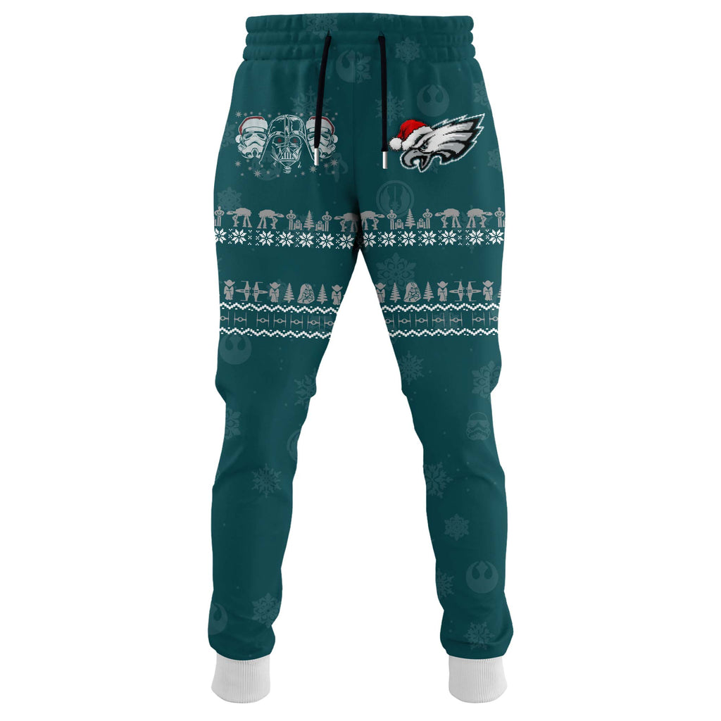 Unisex Eagles Merry Christmas The Force Edition Hoodie