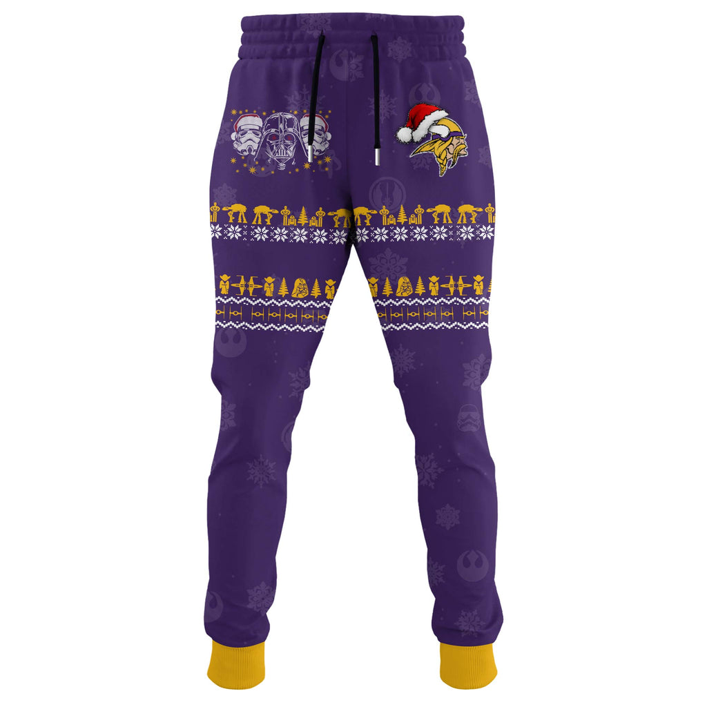 Unisex Vikings Merry Christmas The Force Edition Hoodie