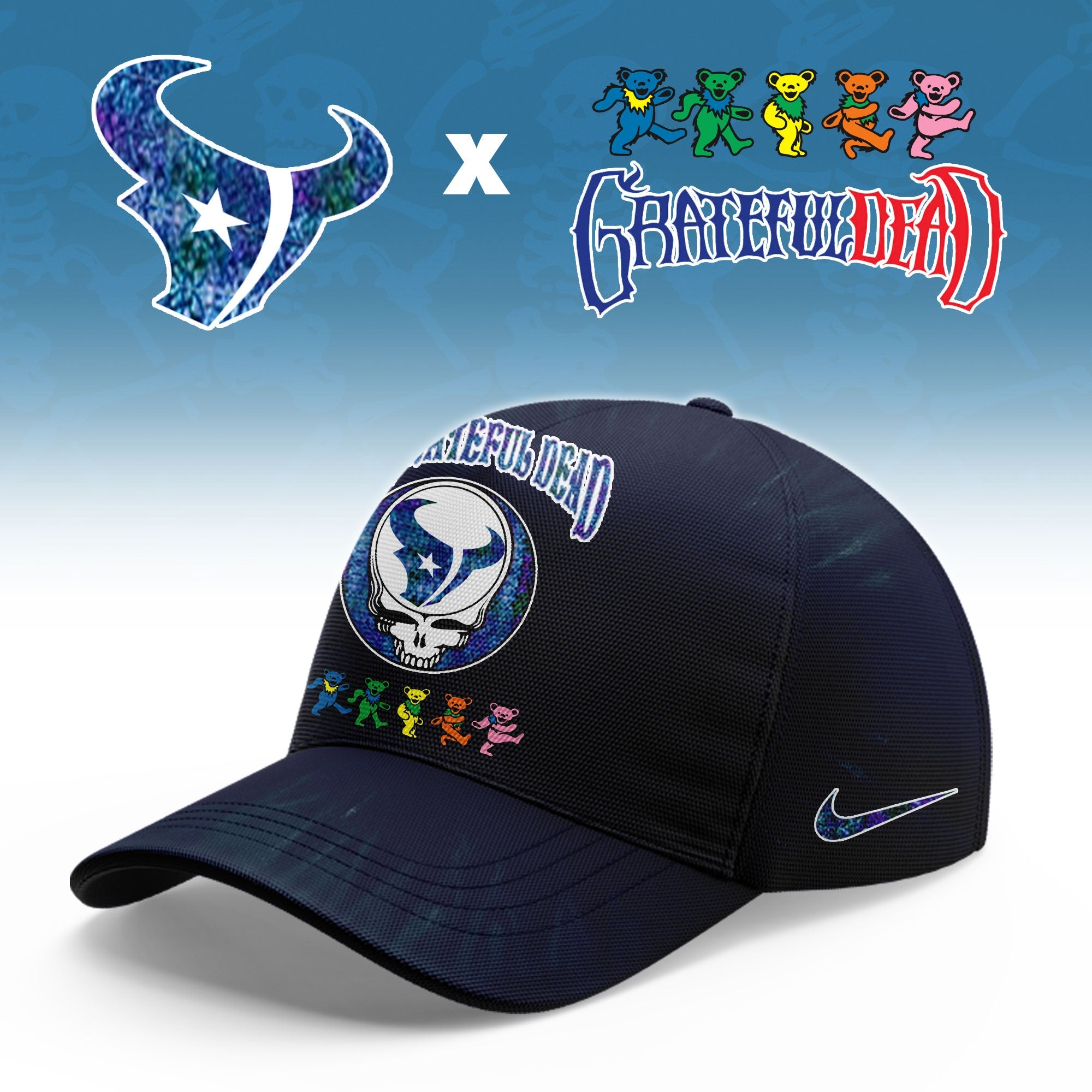 _Houston Texans Grateful Dead Limited Hoodie