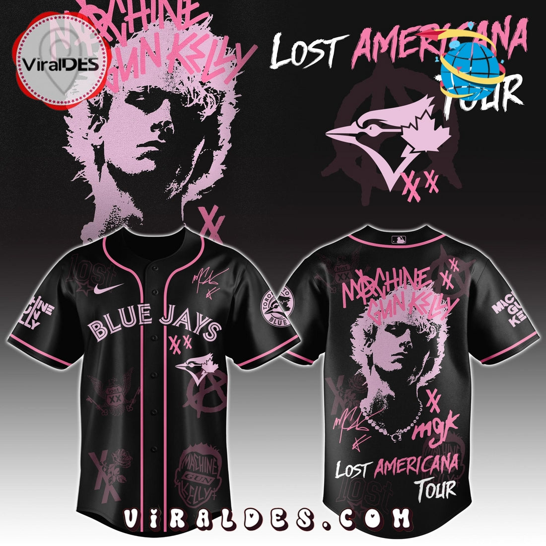 MGK x Blue Jays Men's Baseball Jersey - Limited 
